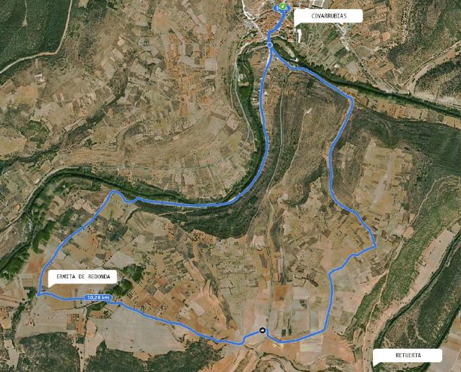 FOTOPlano de la ruta